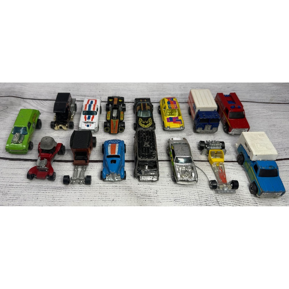 Vintage Hot Wheels Redline Blackwall Lot 16pc Poison Pinto American Hauler 1970s